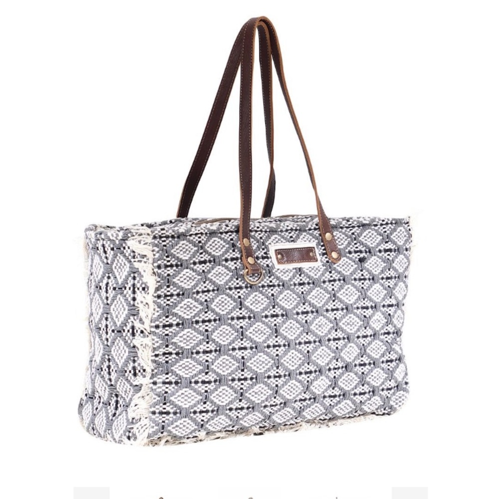 Achromatic weekender bag - Picture 5 of 7